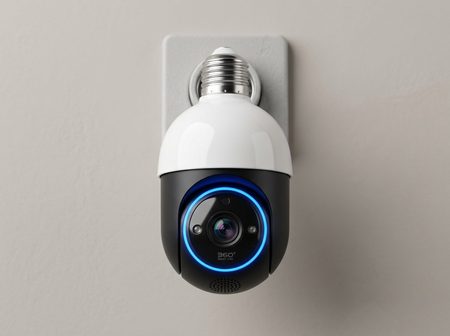 Cámara de Seguridad Tipo Foco 360°